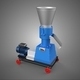 Mobile Pellet Press Mill Making Extrusion Machine Electric Motor - 3DOcean Item for Sale