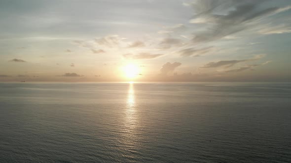 Cinematic Sunrise Footage Ocean View