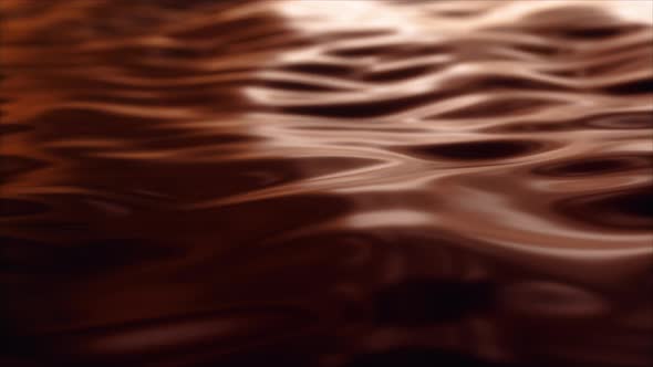 The Surface of Liquid Chocolate