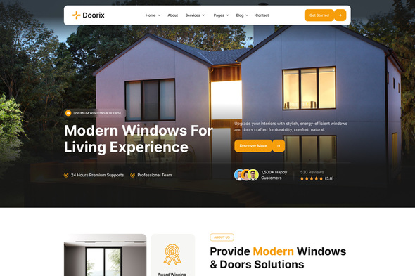 Doorvista - Door & Window Elementor Template Kit
