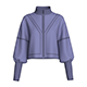 Girls Zip-Up Cropped Jacket With Puff Sleeves | Marvelous / Clo3d / obj / fbx - 3DOcean Item for Sale