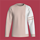 Men Color-Blocked Crewneck Sweatshirt | Marvelous / Clo3d / obj / fbx - 3DOcean Item for Sale