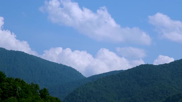 Clouds and Mountain Timelapse