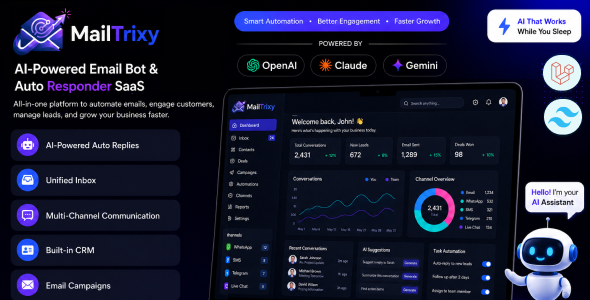 MailTrixy | AI-Powered Email Bot and Auto Responder SaaS