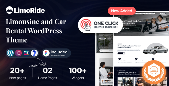 LimoRide - Limousine and Car Rental WordPress Theme