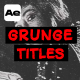 Grunge Dynamic Titles - VideoHive Item for Sale