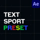 Text Preset Sport Animation - VideoHive Item for Sale