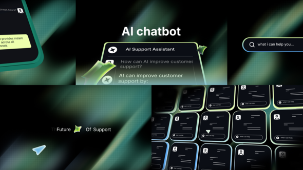 Saas AI Chatbot Explainer with Dynamic Text