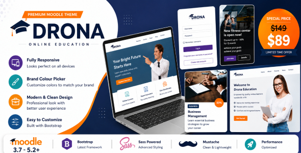 Drona - Multipurpose Moodle Theme