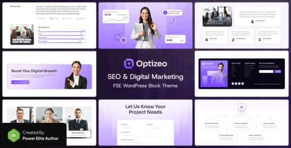 Optizeo – SEO & Digital Marketing FSE WordPress Block Theme