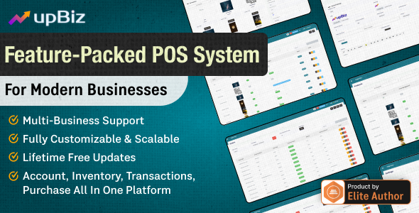 upBiz POS ( Point of Sale ), Inventory, Accounting, Invoicing for Small / Medium Businesses