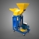 Mobile Chopping Cutting Machine Hammer Mill Blade Electric Motor - 3DOcean Item for Sale