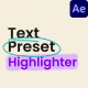 Text Preset Highlighter - VideoHive Item for Sale
