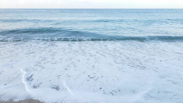 Sea Near the Coast - Close-up Aerial View of the Coastal Seascape