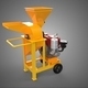 2 Wheel Mill Chipping Cutter Machine Diesel Engine Motor Handle - 3DOcean Item for Sale