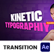 Kinetic Typography Transition - VideoHive Item for Sale
