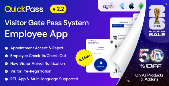 QuickPass - Visitor Gate Pass System Employee App