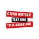 Clean Motion Text Box Titles - VideoHive Item for Sale