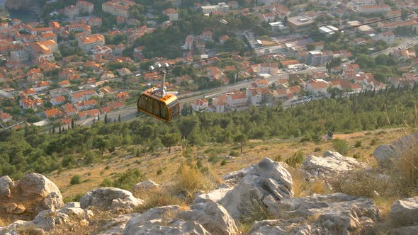 Aerial View Dubrovnik Old Town