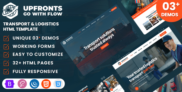 Upfronts - Transport & Logistics HTML Template