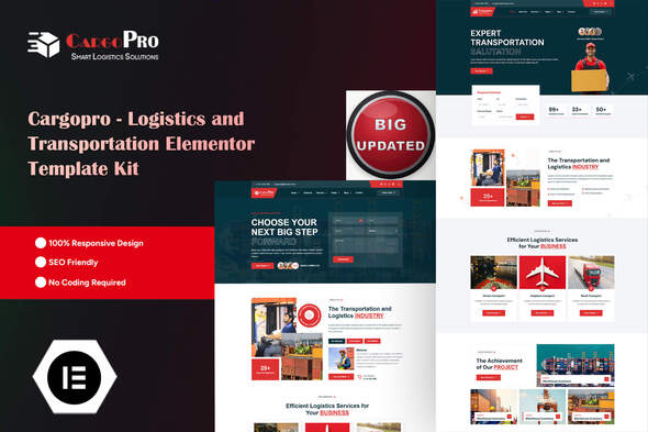 Cargopro - Logistics & Transportation Elementor Pro Template Kit