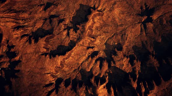 Top Erial View of the Red Rock Canyon