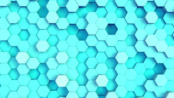 Hexagonal Background Aqua