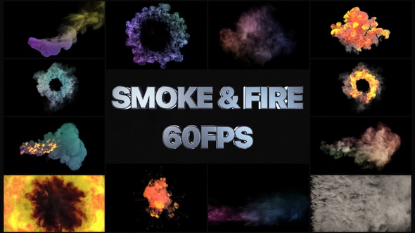Smoke And Fire VFX Simulation Pack | Motion Graphics Pack