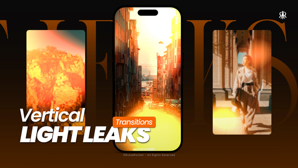 Vertical Light Leaks Transitions