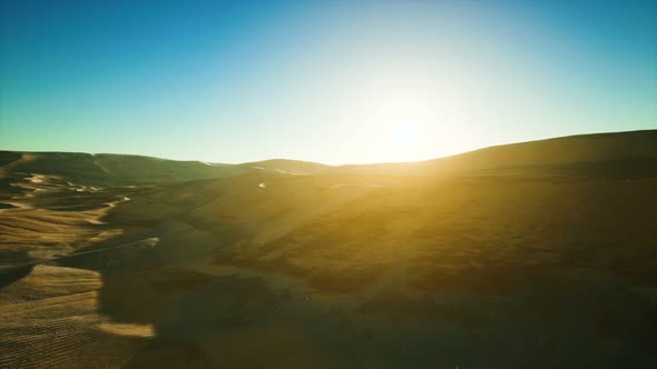 Beautiful Sand Dunes in the Sahara Desert