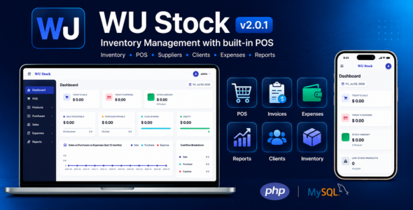 WU Stock - Inventory Management System With POS