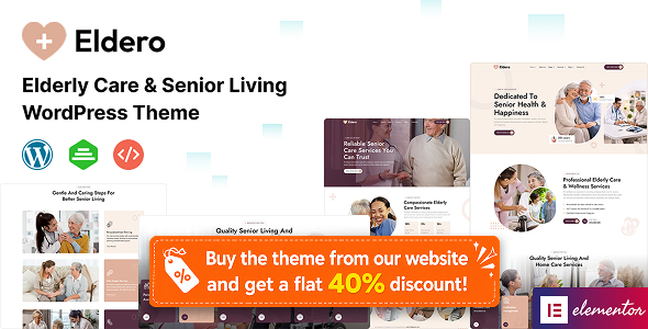 Eldero - Elderly Care & Senior Living WordPress Theme