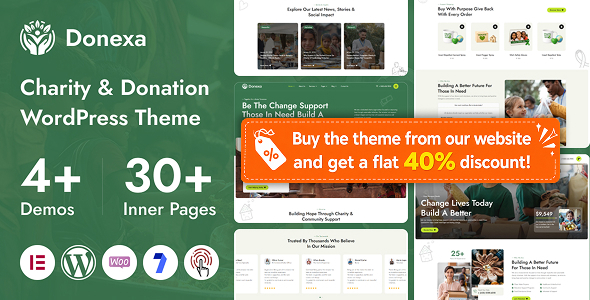 Donexa - Charity & Donation WordPress Theme