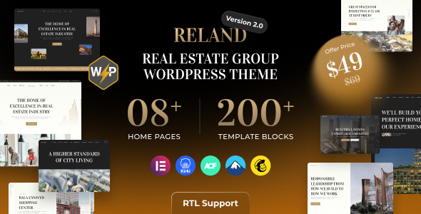 Reland - Real Estate Group WordPress Theme + RTL