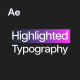 Highlight Typography - VideoHive Item for Sale