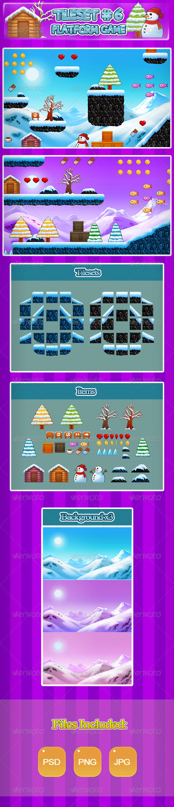 2D Platformer Game Assets from GraphicRiver