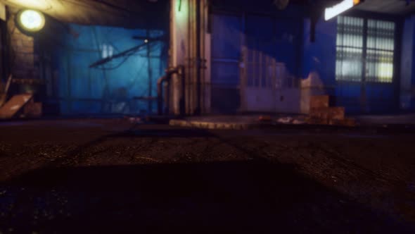 Bokeh Lights on Night Street in Asia alt