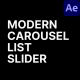 Modern Carousel List Slider - VideoHive Item for Sale