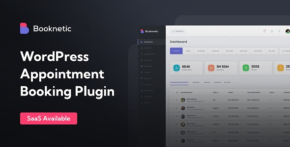 Booknetic - Appointment Booking & Scheduling, Calendar reservation (+ Multi-Vendor Booking / SaaS)
