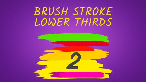 Brush Stroke Lower Thirds Pack 2 alt