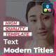 Text Modern Titles | DaVinci Resolve - VideoHive Item for Sale