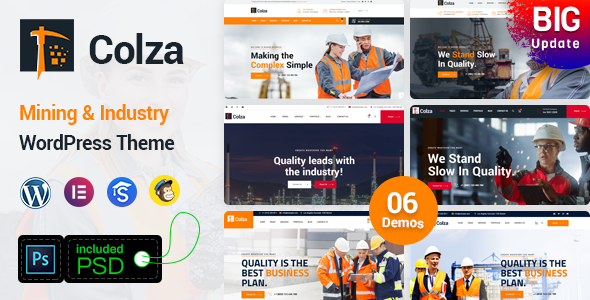 Colza - Mining & Industry WordPress Theme