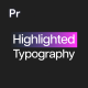 Highlight Typography - VideoHive Item for Sale