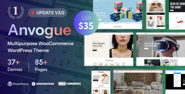 Anvogue - Advanced Multipurpose WooCommerce Theme