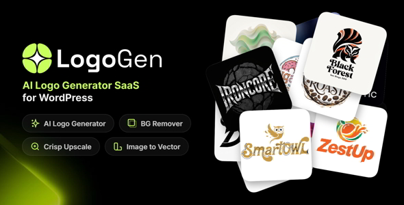 LogoGenAI – AI Logo Generator SaaS (WordPress)