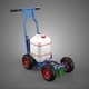Push Rolling Cart Paint Spraying Line Marking Machine Field Road - 3DOcean Item for Sale