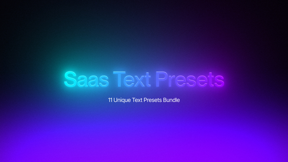 Text Presets - SAAS Intro