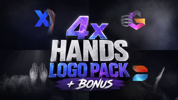 4x Hands Logo Pack