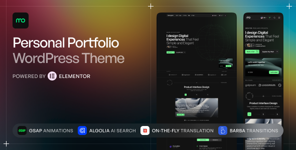 Monogram - Personal Portfolio WordPress Theme