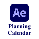 Blurred Glass Monthly Planning Calendar - VideoHive Item for Sale